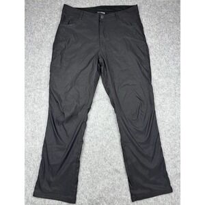Eddie Bauer Pants Mens 36x32 (Fits 36x31) Black Fleece Lined Tech Winter